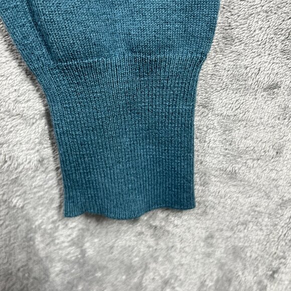 Banana Republic Sweater Medium Blue Silk Cashmere Wool Pullover Preppy - Picture 5 of 7